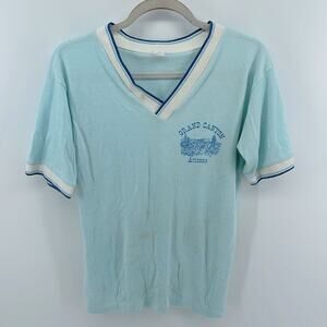 Vintage single stitched Grand Canyon Arizona V-neck banded short sleeve t-shirt